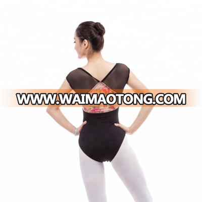 A2005 cap sleeves women gymnastics dance leotard 2018 new adult dance leotards