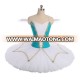 Professional Custom Children Girls Performance Wear White Green Ballet Tutu Costumes